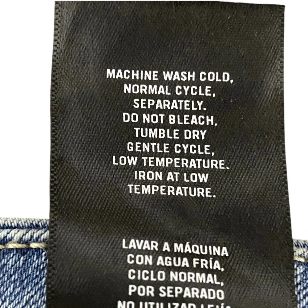 HUDSON Los Angeles Blue Wash Denim Jeans Straight Leg Streetwear Casual Size‎ 4 - Picture 6 of 12